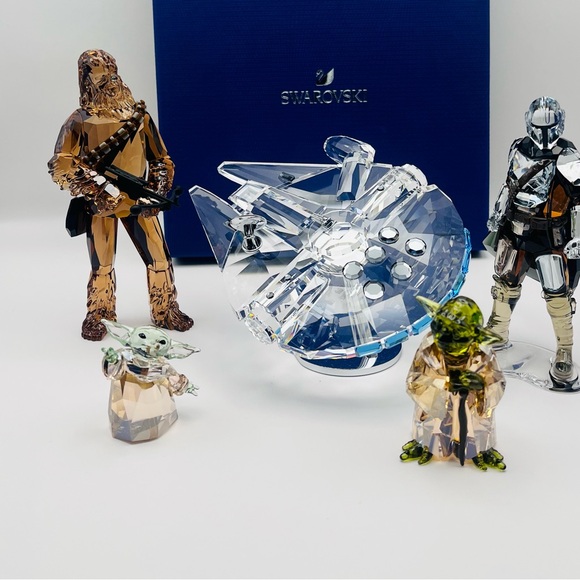 Swarovski Star Wars Crystal Figurines Set with box and certificate - Picture 2 of 7